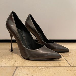 Sergio Rossi Patent Leather Godiva Pump